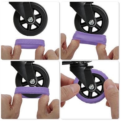 Durable Luggage Wheel Covers Set of 4 for Travel Protection