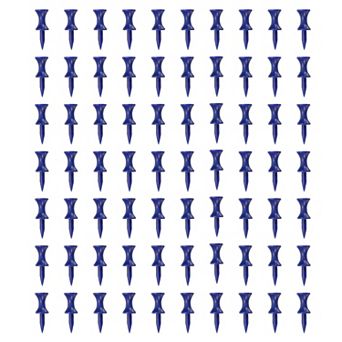 1.46" Plastic Step Down Golf Tees, Unbreakable Plastic Golf Tees 70PCS, Blue