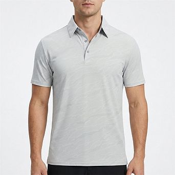 Mens Golf Shirts Short Sleeve Polo Shirt Dry Fit Performance Moisture Wicking Casual Golf Shirt