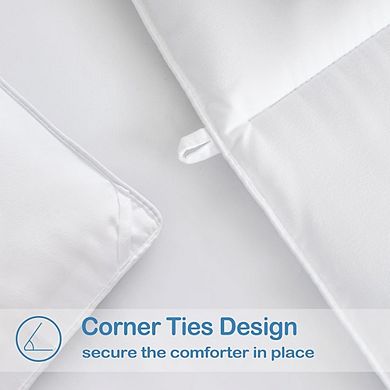 Quilted Down Alternative Comforter, Soft Lightweight All-Season Duvet Insert