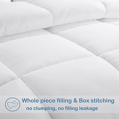 Quilted Down Alternative Comforter, Soft Lightweight All-Season Duvet Insert
