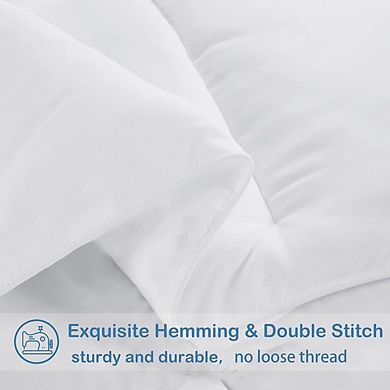 Quilted Down Alternative Comforter, Soft Lightweight All-Season Duvet Insert