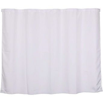 Snap-in Fabric Shower Curtain Liner Replacement, Detachable, Magnets