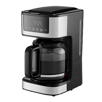 12-Cup Programmable Coffee Maker with Touch Screen, 4-Hour Keep Warm and 2 Brew Styles