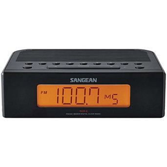 Sangean RCR5 Digital AM/FM Alarm Clock Radio with Dual Alarms and Enhanced Audio Features