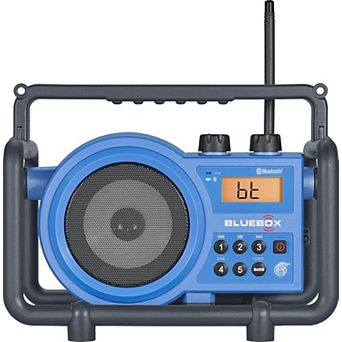 Sangean BB-100 BlueBox AM/FM Ultra-Rugged Digital Receiver with Bluetooth Blue
