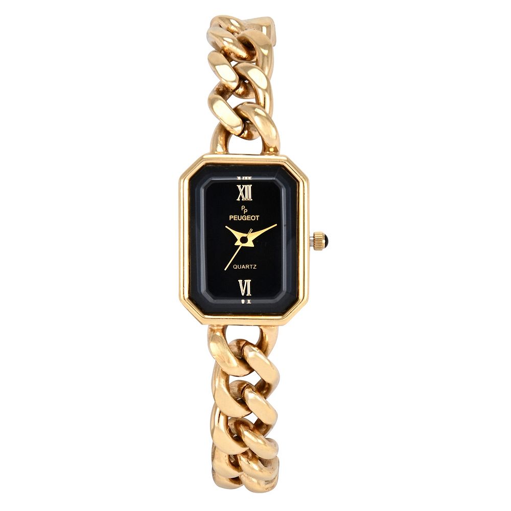 Gold-Tone Link Bracelet Watch in Gold and Black With Extensions New 24K Gold Apple Watch Ultra 3 with Monarch link Bracelet  main image 3