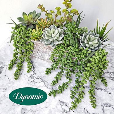 Artificial Hanging Succulent Plants, Faux String of Pearls for Indoor Decor