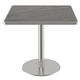 WOW PIONEER Modern Square Dining Table with Sturdy Metal Frame and Easy Assembly