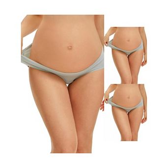 3 Packs Women's Maternity Underwear Low Rise Pregnancy Briefs Under Bump Support Soft Panties