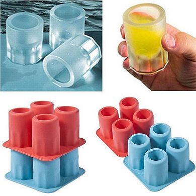 Ice Cube Trays Silicone Shot Glass Ice Molds Tray