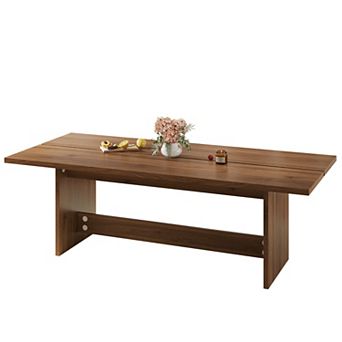 63"/86" Rectangular Wood Dining Table