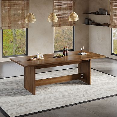 63"/86" Rectangular Wood Dining Table