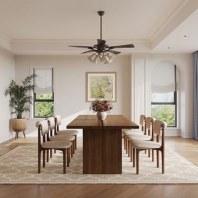 63"/86" Rectangular Wood Dining Table