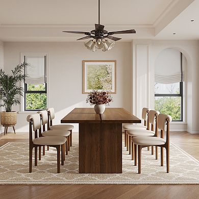 63"/86" Rectangular Wood Dining Table