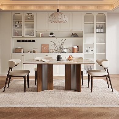 63" Rectangular Microcrystalline Stone Dining Table