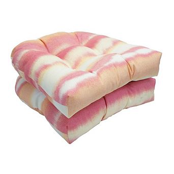 Blazing Needles U-Shaped Dining Chair Cushions (Set of 2)