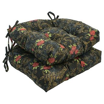 Blazing Needles U-shaped Tufted Chair Cushions (Set of 2)