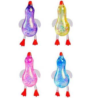 4 Pack Rubber Duck Squishy Toy Slow Rising Sensory Squeeze Fidget Toys