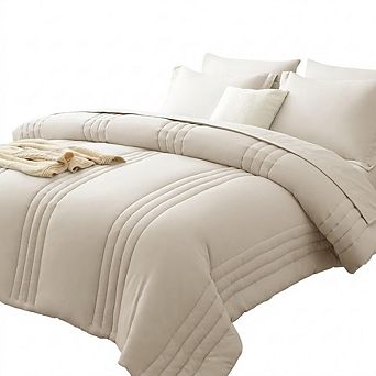 7 pc Bed-in-a-Bag Comforter Set, Soft All-Season Microfiber Bedding