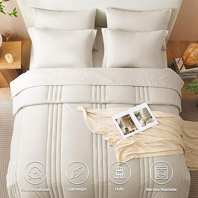 7-Piece Bed-in-a-Bag Comforter Set, Soft All-Season Microfiber Bedding