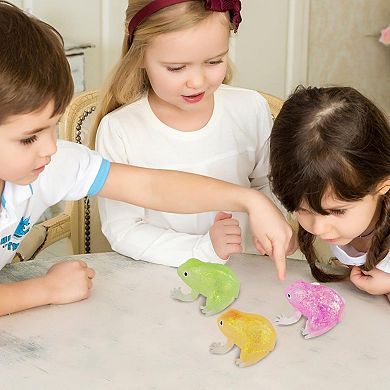 4 Pack Funny Frog Squishy Toy Slow Rising Sensory Squeeze Fidget Toys
