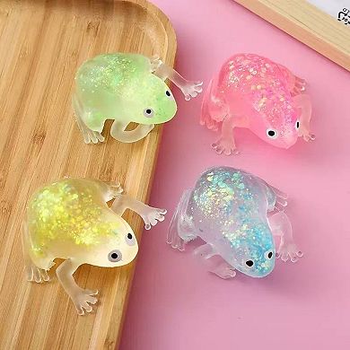 4 Pack Funny Frog Squishy Toy Slow Rising Sensory Squeeze Fidget Toys
