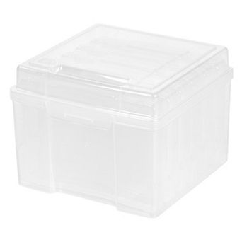 IRIS 5" x 7" Photo Storage Box with 6 cases, Cards, Clear