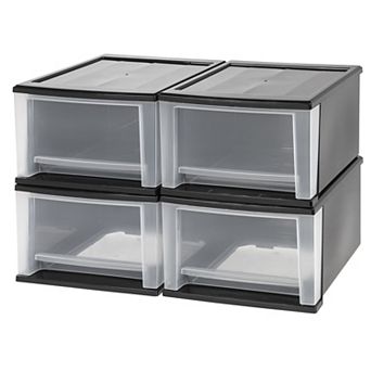 IRIS 17-qt Plastic Drawer Storage Organizer Stacking Drawers