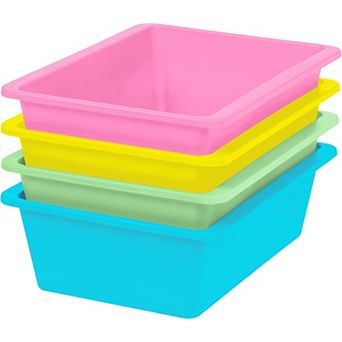 IRIS Large Multi-Purpose Plastic Storage Bins, Durable Thick Plastic Organizer Containers