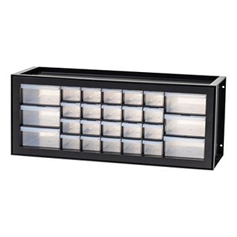 IRIS 26 Drawers Small Parts and Hardware Organizer Cabinet, Black