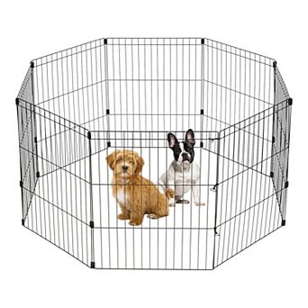 IRIS 30" Exercise 8 Panel Wire Metal Pet Playpen for Dog