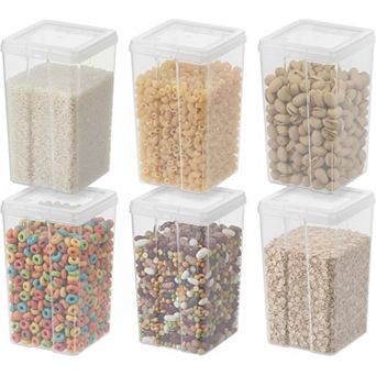 IRIS 2.7-qt Food Storage Containers with Flip-Top Lid, Stackable Pantry & Kitchen Containers,
