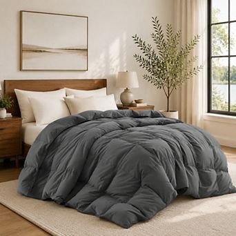 Unikome All Seasons Goose Down & Feather Fiber Comforter