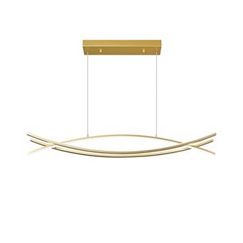 ZLAIQB 3-Light Modern Height Adjustable LED 41.33" Pendant Light