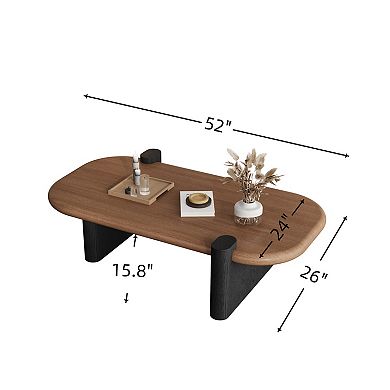 52" Low Coffee Table for Home Living Room