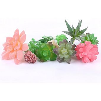 Artificial Succulents Unpotted, Faux Realistic Plants for DIY Craft Decor