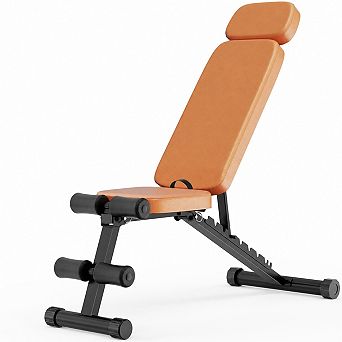 Gikpal 9-Positions Adjustable Foldable Bench, 800lbs cap, for home gym full-body training