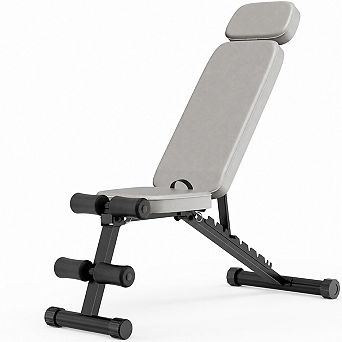 Gikpal 9-Positions Adjustable Foldable Bench, 800lbs cap, for home gym full-body training