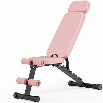 Gikpal 9-Positions Adjustable Foldable Bench, 800lbs cap, for home gym full-body training