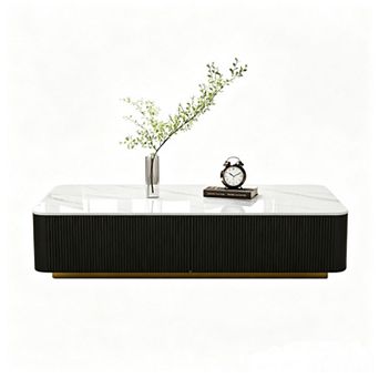 51" Snow Mountain Slate Coffee Table