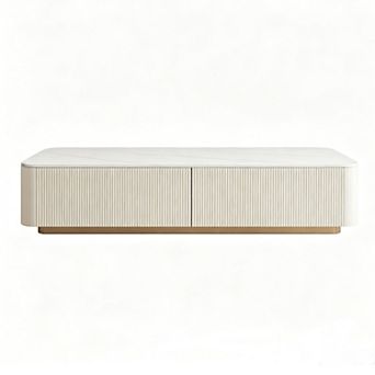 51" Snow Mountain Slate Coffee Table
