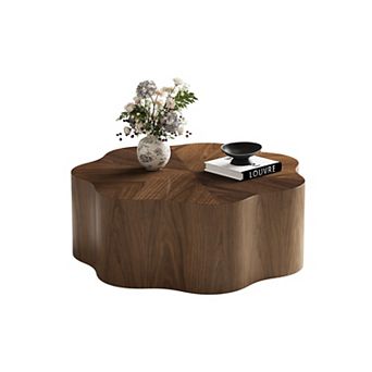 Cloud Shaped Wood Coffee Table