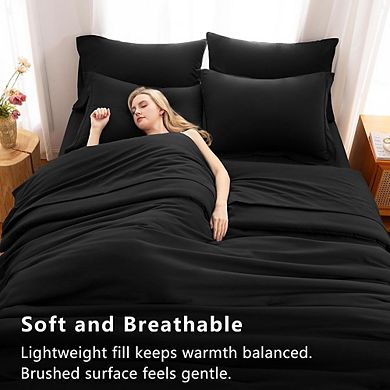 7-Piece Bed-in-a-Bag Comforter Set, Soft All-Season Microfiber Bedding with Sheets & Shams