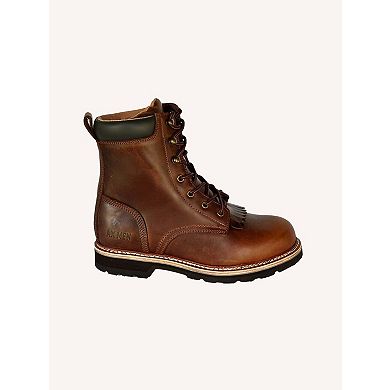 Ax Men Boots Braxton 8 Inch Padded Collar Front Lace