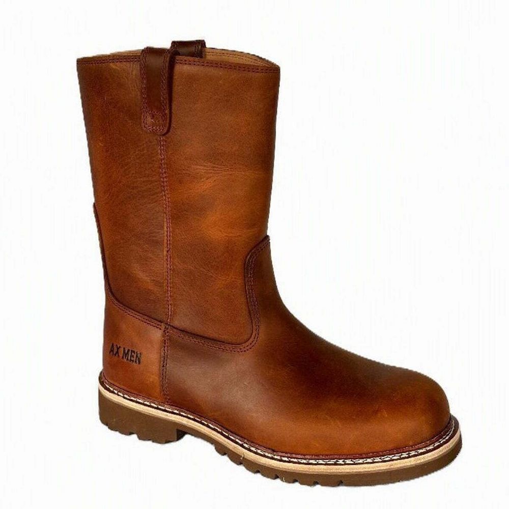 NEW AX MEN men\'s houston wellington boots in tan Male Hytest Men main image 4