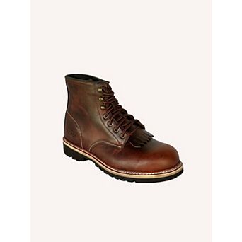 Ax Men Boots Barrister 6 Inch Front Lace Plain Toe