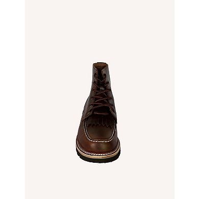 Ax Men Boots Barrister 6 Inch Front Lace Plain Toe