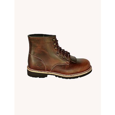 Ax Men Boots Barrister 6 Inch Front Lace Plain Toe