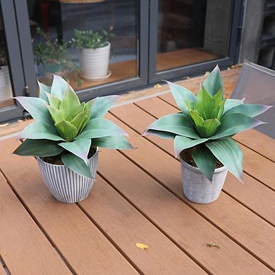 Artificial Agave Succulent Plant, Large Faux Decor for Home & Office